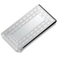 Metal Chrome Plated Money Clip with Die Stamp Pattern